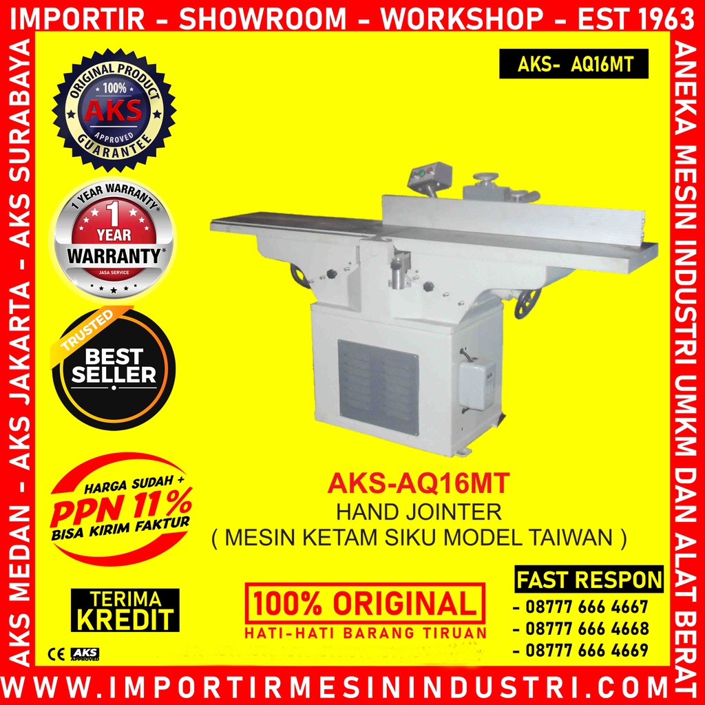 Mesin Ketam Siku Hand Jointer AKS - AQ16MT