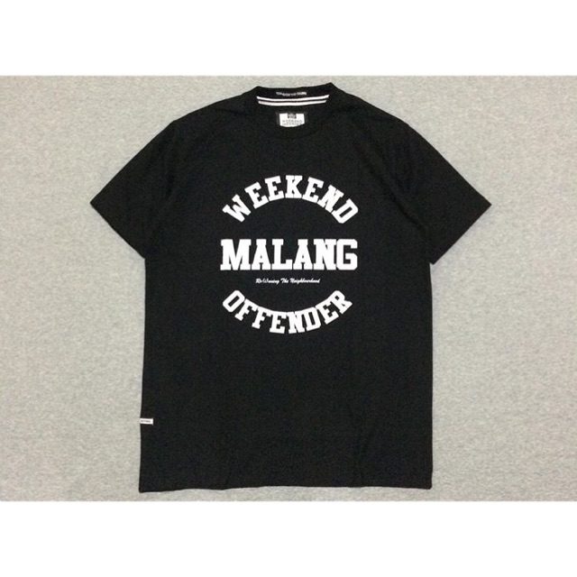 Kaos Weekend Offender Malang Series Black