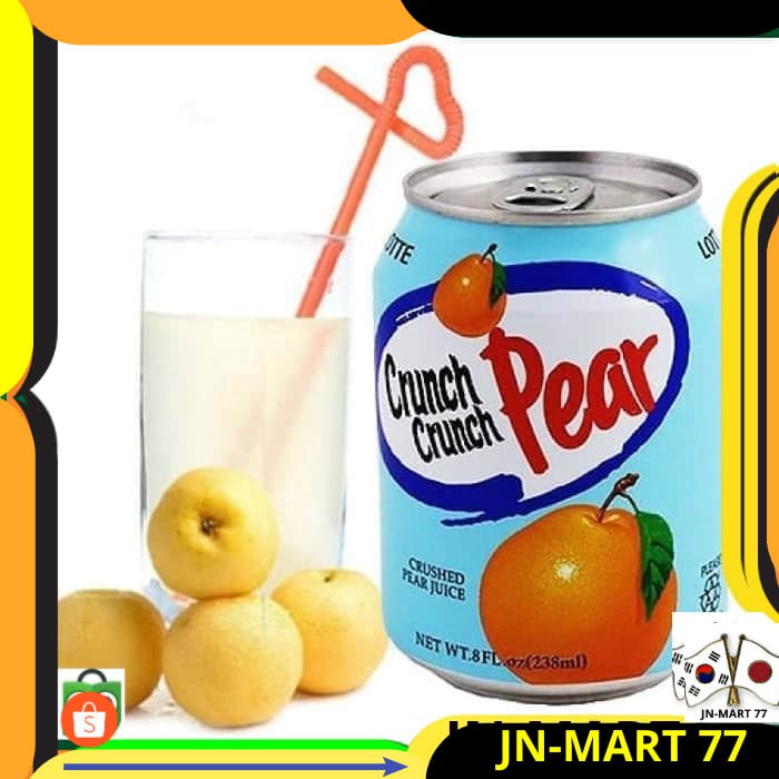 

MAKANAN KOREA/KOREAN FOOD/KOREAN DRINK/MINUMAN KOREA HALAL LOTTE CRUNCH PEAR JUICE 238 ML- JUS PIR