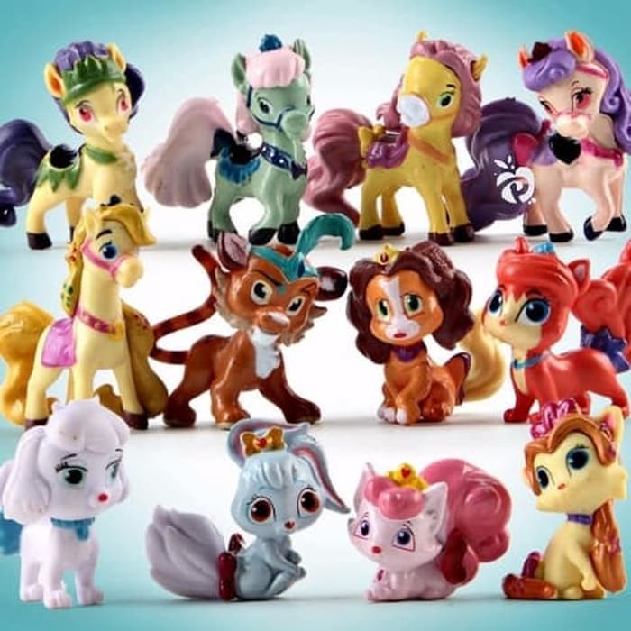 Palace Pets topper kue cake figure Set 12 Mainan Pajangan  Hiasan DA463