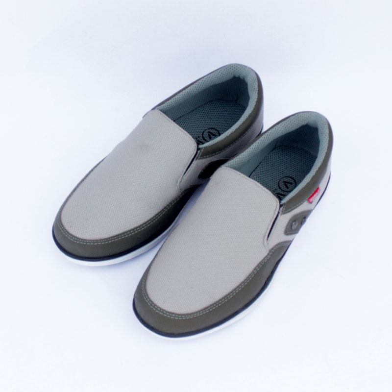 Sepatu Slip On Pria Virale / Sepatu Selop Pria Casual BG 01 ABU