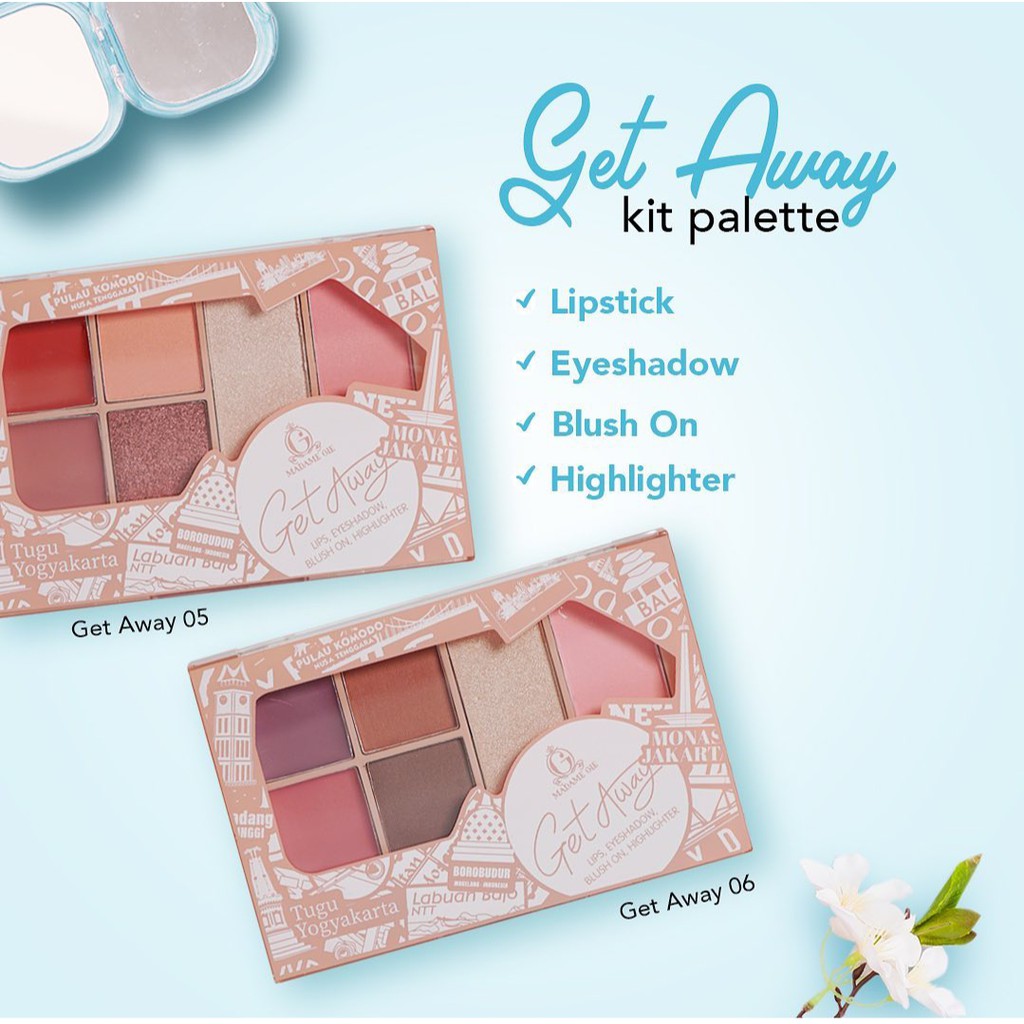 [BPOM] [ORIGINAL] Madame Gie Getaway To Go Makeup Kit - All In One Make Up Kit