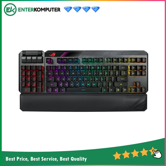 Asus ROG Claymore II - RGB Mechanical Elite Gaming Keyboard (ROG RX Switch RX Red/ROG RX Switch RX Blue)