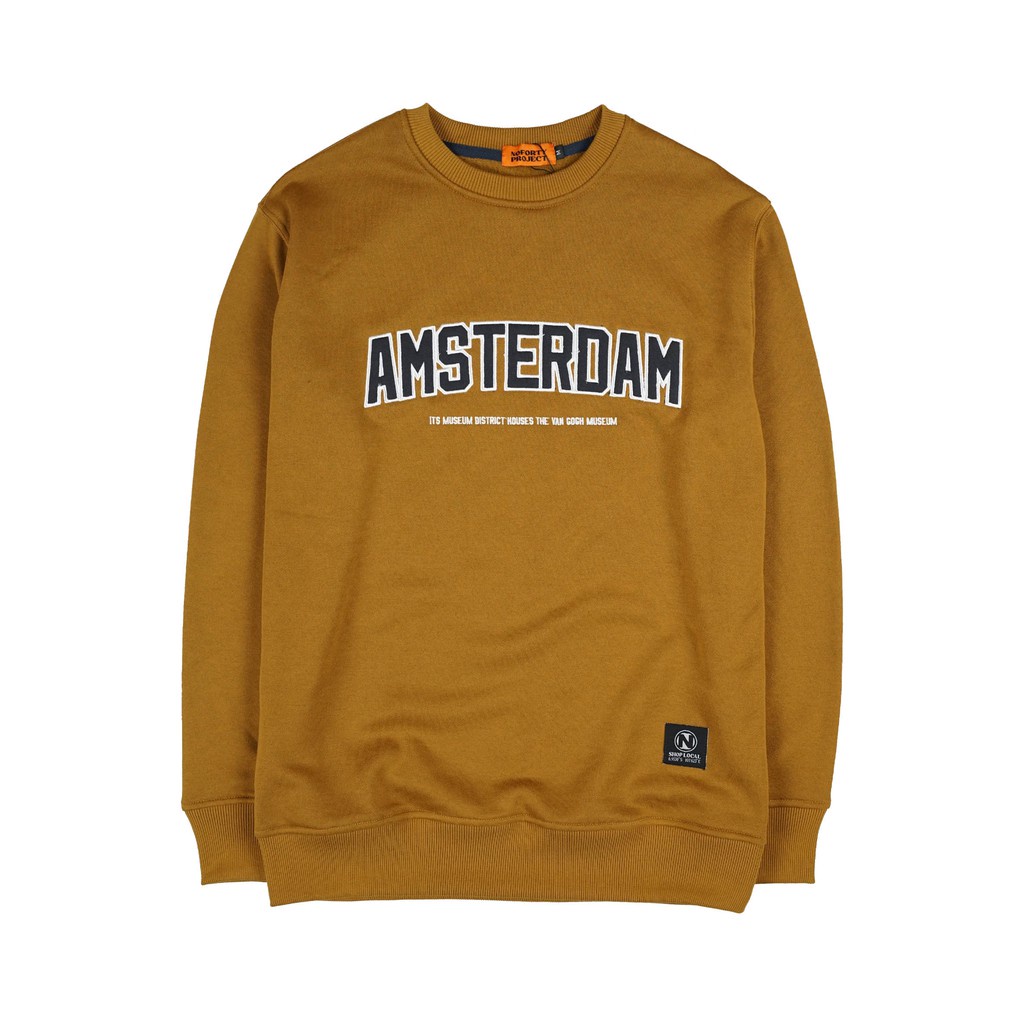 jacket crewneck switer distro pria wanita kualitas premium hody crunek AmsterdamM L XL XXL original