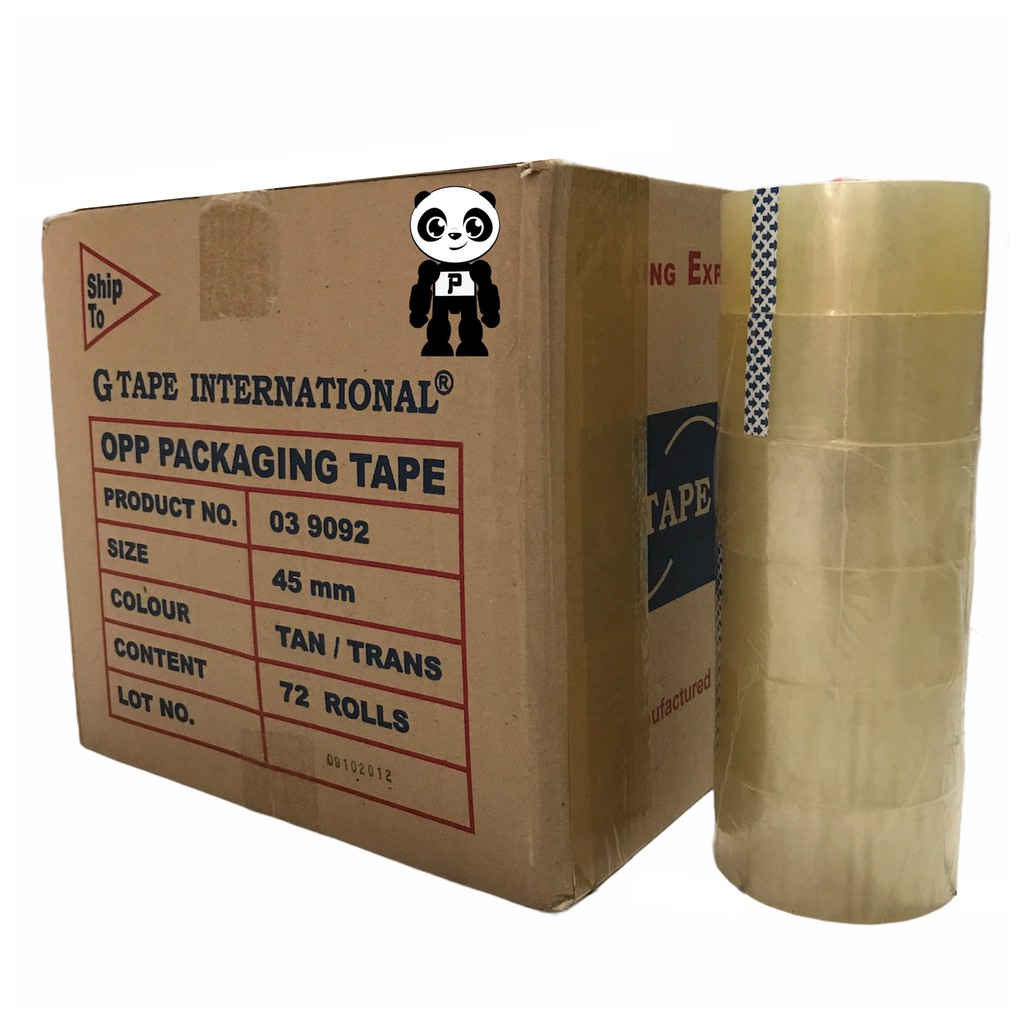 

G Tape Lakban Bening 1 Karton Isi 72 Rol Sealing Tape 45mm X 60 Yard