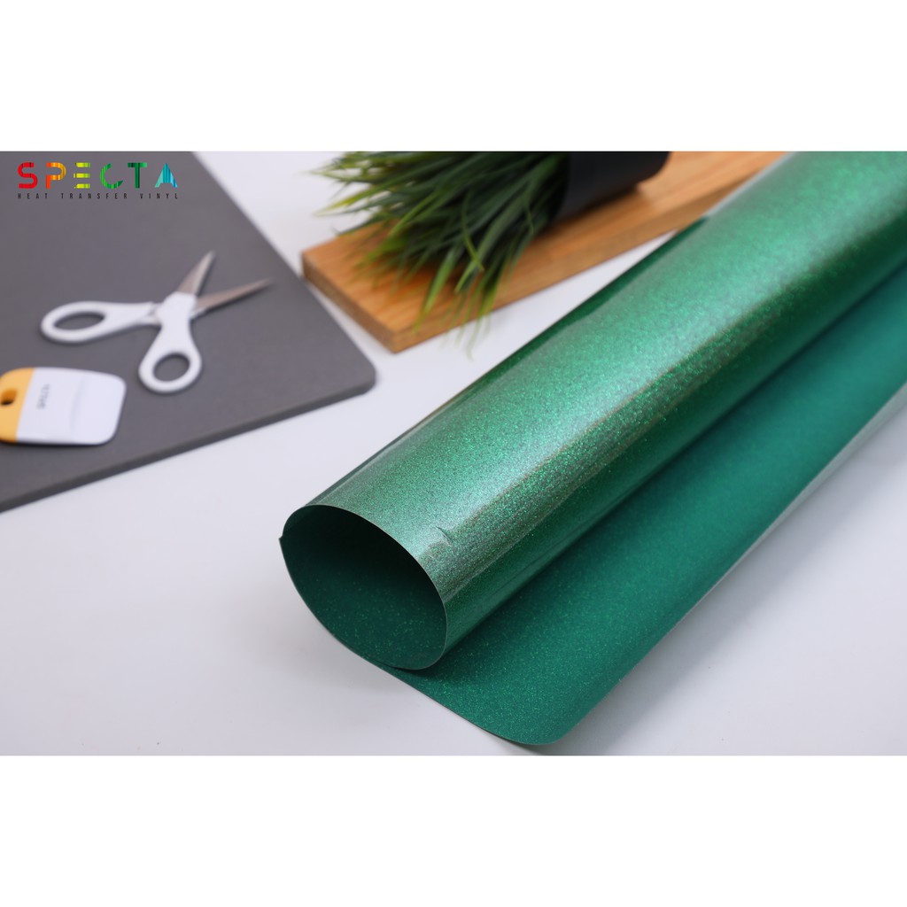 POLYFLEX GLITTER KOREA SPECTAFLEX GLITTER GT-14 HTV GRASS GREEN