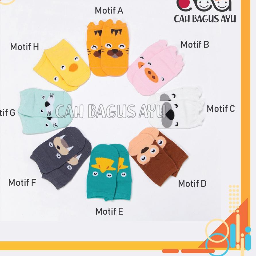 Promo Ramadhan Kaos Kaki Anak Bayi Korea Anti Slip Motif Kartun Karakter Animal 3D Cute Gambar