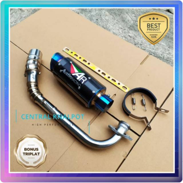 KNALPOT AUSTIN RACING N MAX AEROX LEXI PCX.KNALPOT AUSTIN RACING MATIC