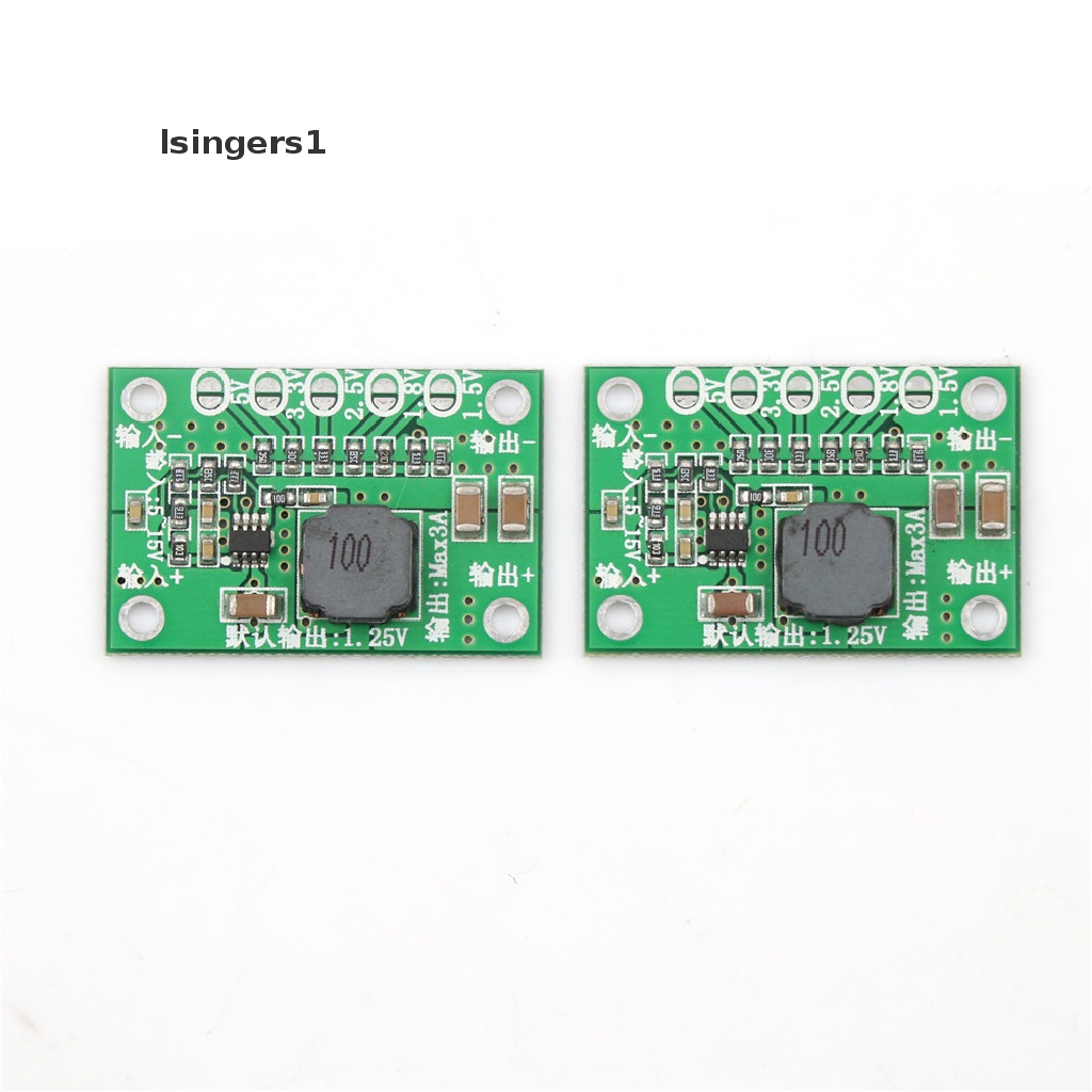 (lsingers1) Modul Konverter Step Down Power DC-DC 5~16V Ke 1.5V 1.8V 2.5V 3.3V 5V 3A