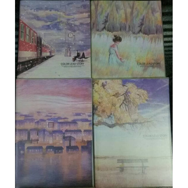 

Notebook painting season/buku catatan/buku tulis import bagus