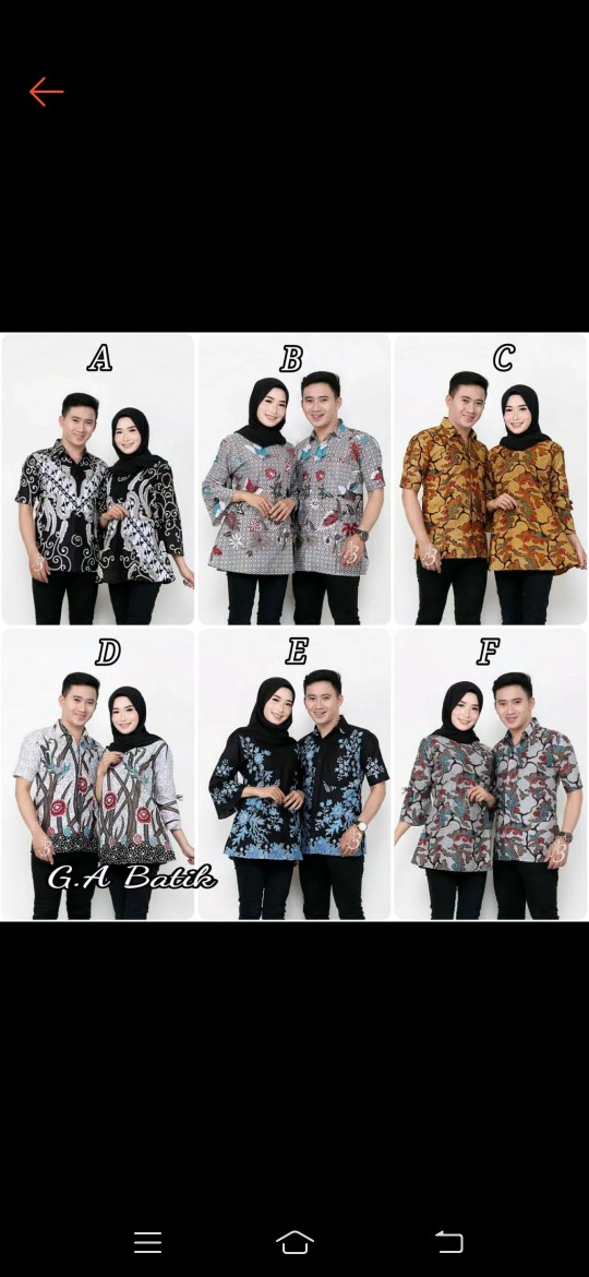 Keluarga Batik Couple Sarombit Seragaman Kondangan Tanah Abang Wanita Murah Princess Azkana Sogan