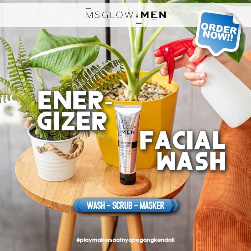 Ms Glow For Men Facial Wash/Energizer Facial Wash Ms Glow Men