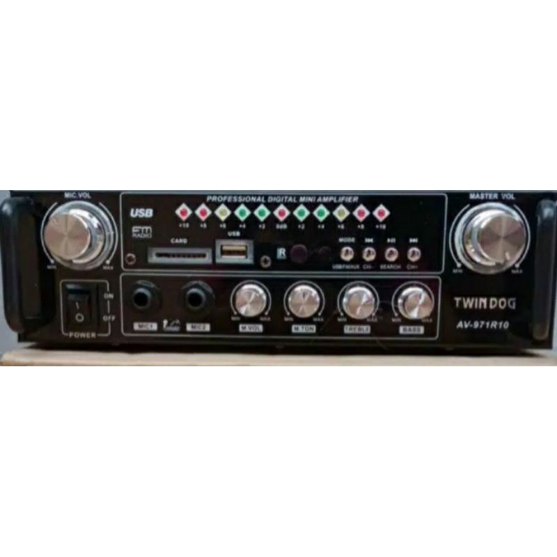 Twindog ,  TD  , AV 971R10 USB  , Twin Dog , Amply, Ampli, Amplifier Remote