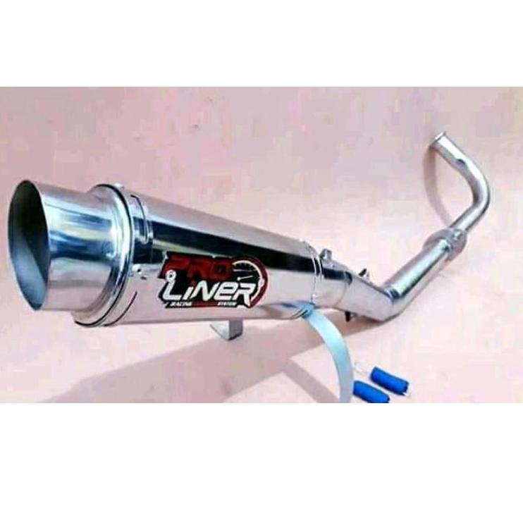 Bagus Banget.. Knalpot Racing prolinear full crum Supra x/Supra fit/Jupiter z/Vega r/Revo/karisma/Bl