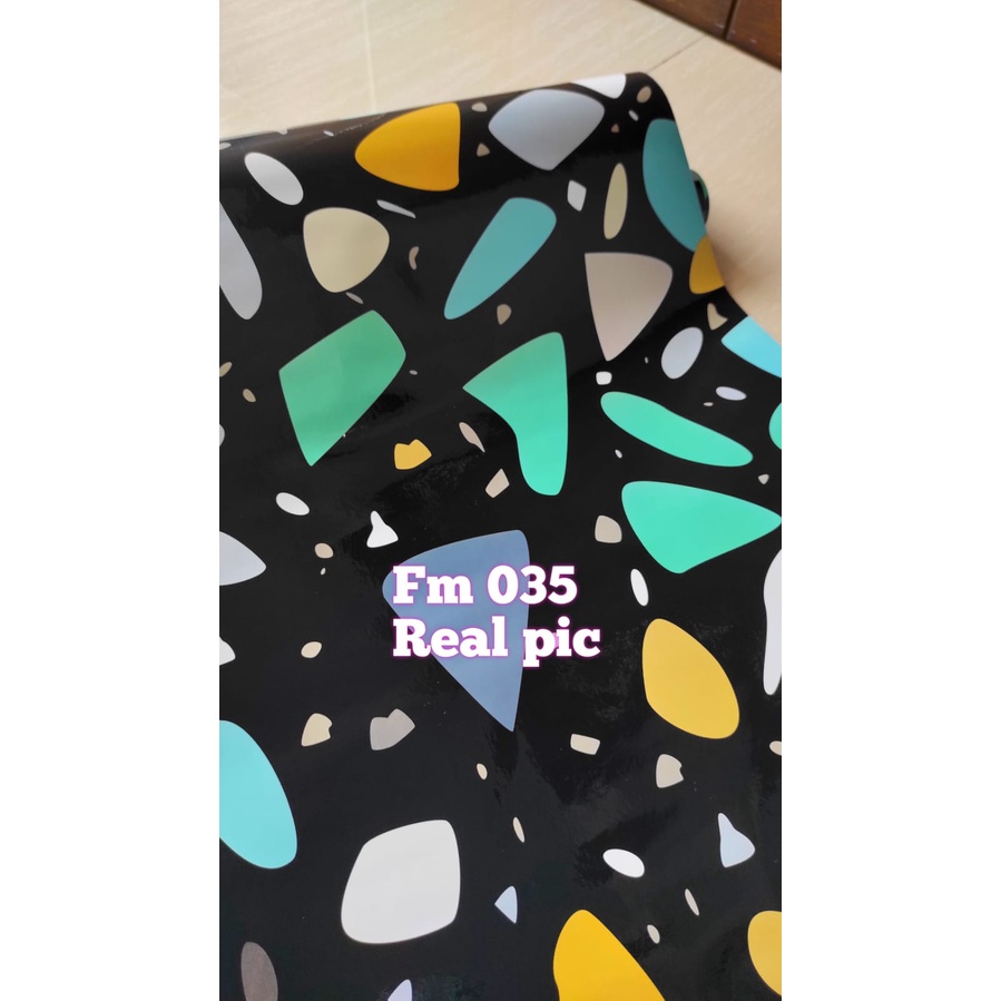 WALLPAPER WALPAPER WALLPEPER MOTIF MARMER MOZAIK ALUMIUM FOIL ANTI MINYAK ANTI PANAS STIKER STICKER SETIKER DINDING MOTIF MARBEL MARMER GRANIT GLOSSY DEKORASI RUMAH TEMPELAN TEMBOK KAMAR MANDI KERAMIK KRAMIK DAPUR MEJA KOMPOR LEMARI KITCHEN SET MURAH 3D-FM 035