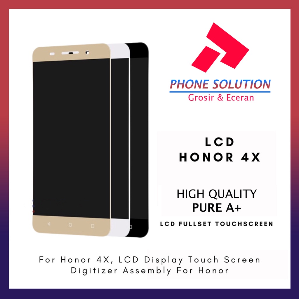 LCD Honor 4x Fullset Touchscreen // Supplier LCD Honor  - Garansi 1 Bulan