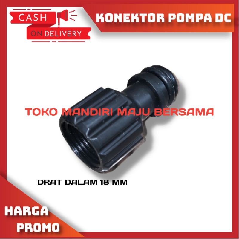 KONEKTOR POMPA DC 12V / SOKET QUICK RELASE SELANG 18MM