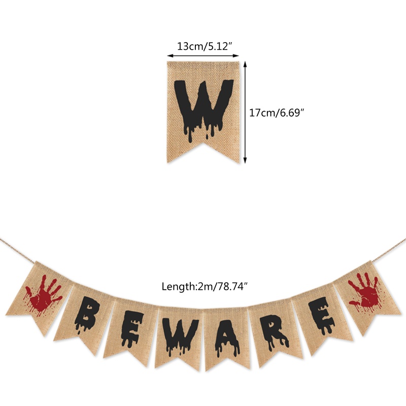 Bendera Dinding Desain Halloween Untuk Dekorasi Pesta Indoor Outdoor