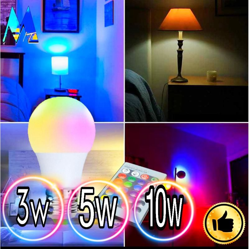 LAMPU RGB BOHLAM WARNA WARNI REMOTE