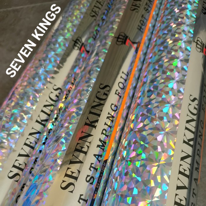 

kaligrafi-perlengkapan- hot stamping foil model hologram ukuran 32cmx120meter -perlengkapan-