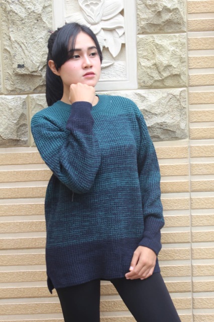 IMPORT BELI 2 GRATIS 1 Sweater Rajut Wool Musim Dingin Infinity Baju Winter James