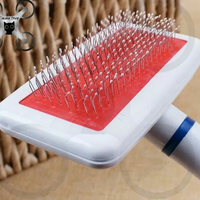 Sisir Sikat Slicker Bulu Rambut Anjing Kucing Pet Cat Dog Pin Brush Grooming Jendul