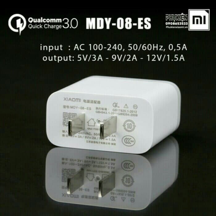 USB Charger 18W QC 3.0 MDY-08-ES