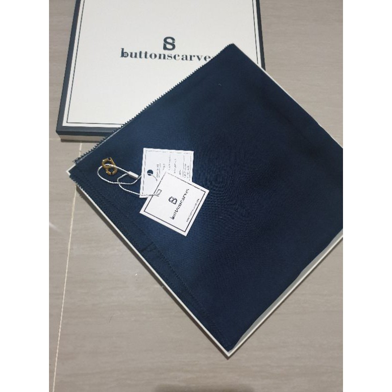 new buttonscarves everyday scarf vintage indigo (navy)