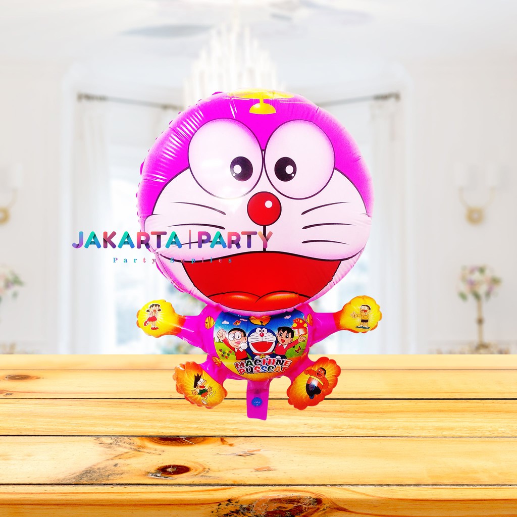 Balon Karakter Doraemon Pink / Balon Doraemon / Balon Karakter