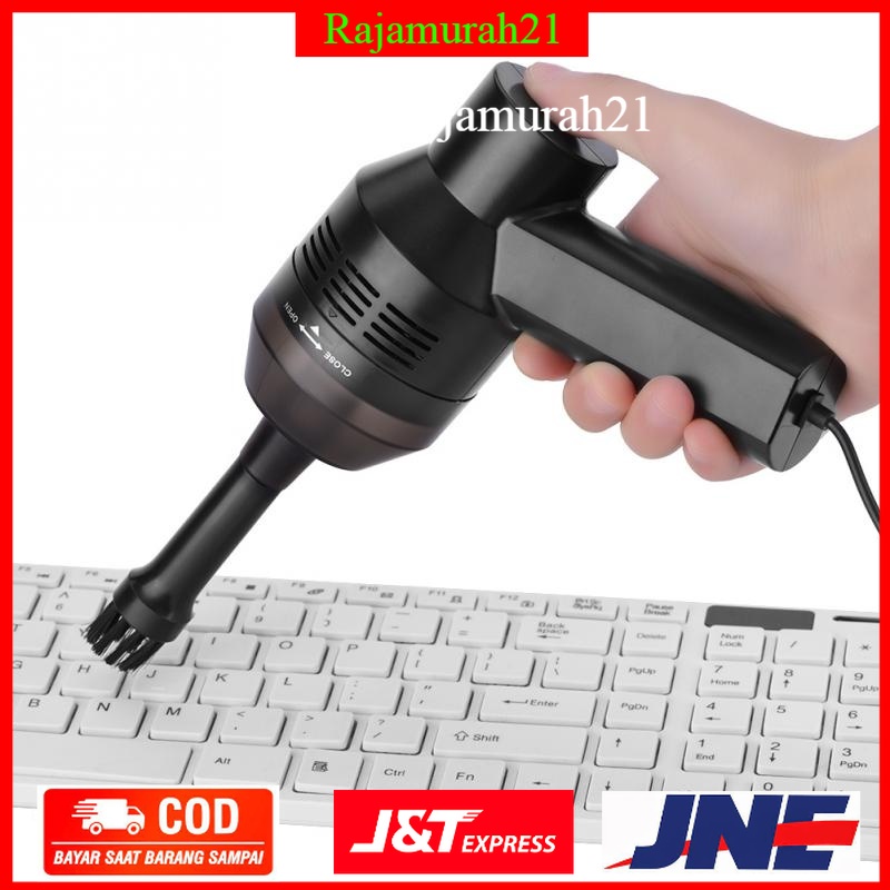 Vacuum Cleaner Mini USB Pembersih Debu Keyboard - HK-6019 - Black - 7RAN07BK