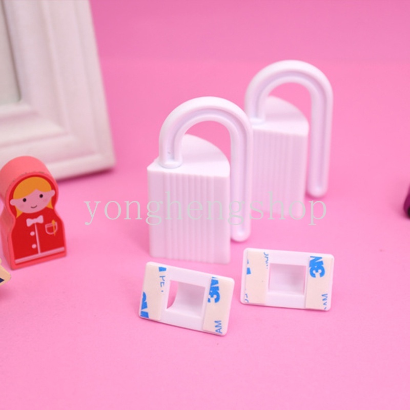 2pcs / set Kunci Pengaman Pintu Anti Terjepit Untuk Melindungi Jari Bayi / Anak