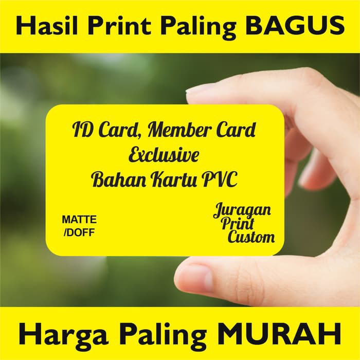 

Tinta Stempel - Plastik Wraping - Baterai Alkaline Cetak Id Card Eksklusif Kartu Member Nama Pvc