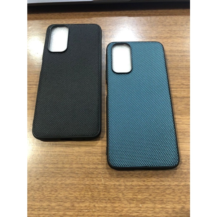 OPPO A96 COVER SOFT CASE NYLON PATTERN SILICONE SOFTCASE- BLACK