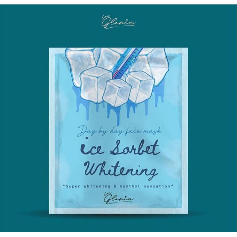 masker lea gloria ice sorbet whitening