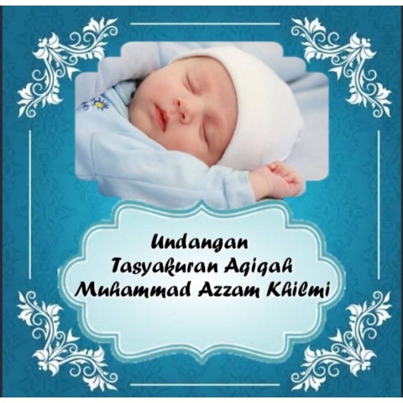 Undangan Aqiqah /undangan tasmiyah bentuk video