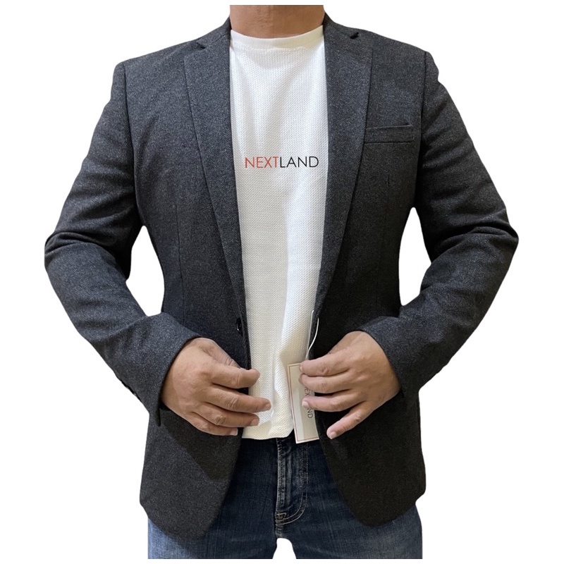 Slim Fit NEXTLAND Blazer Pria Semi Formal Casual Jas Pria Berkwalitas