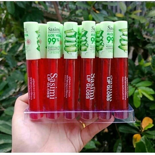 ( 6 PCS ) LIPTINT SASIMI ALOE VERA  SASIMI ORIGINAL