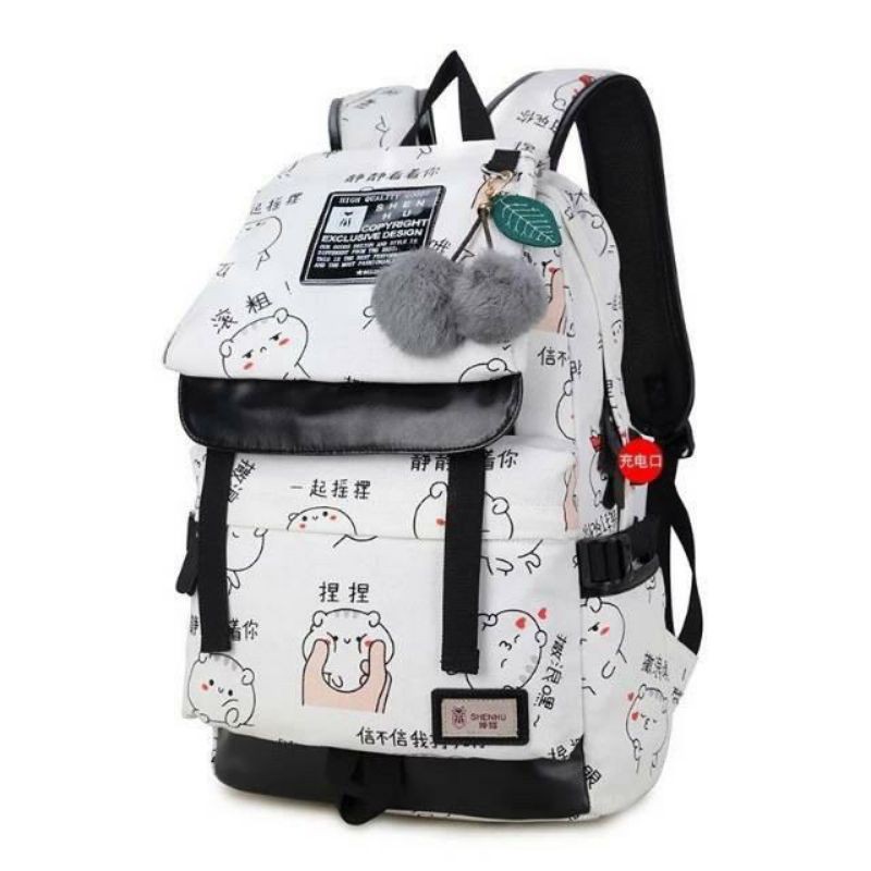 New Backpack HOTTARU GESPER DUA / Tas Ransel Motif Kartun