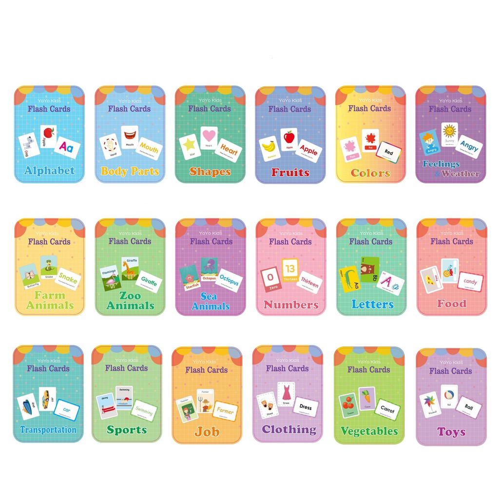 TweedyToys - Flash Card /  Kartu Pintar Edukasi Anak Alfabet Angka Hewan Buah Lengkap