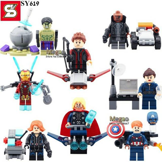 Brick Figure Super Hero SY 619 Heroes Assemble (1set)