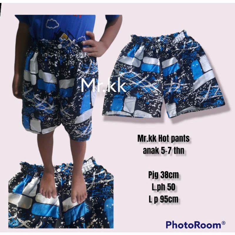 hot pants mr.kk katun anak 5-7 tahun