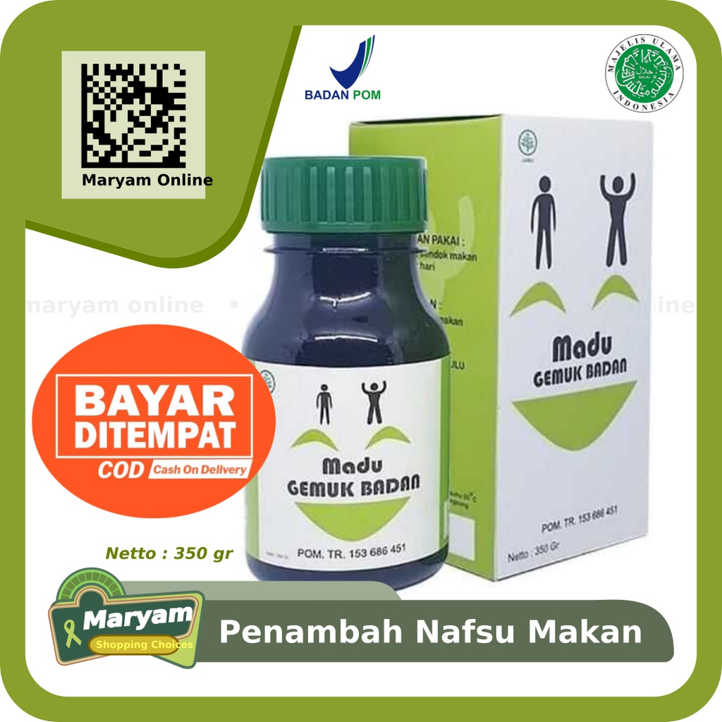 Madu Gemuk Badan Dewasa 350ml - Madu Penggemuk Badan Asli Original