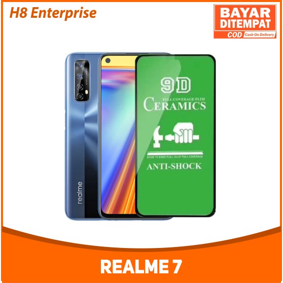 H8 Tempered Glass CERAMIC Full Cover BLUELIGHT ANTI RADIASI Anti Shock For Realme 7