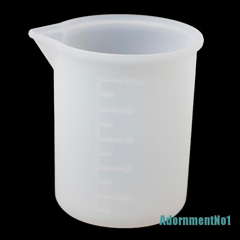 [AdornmentNo1]2Pcs silicone 100ml measuring cup for jewelry crystal scale resin glue molds