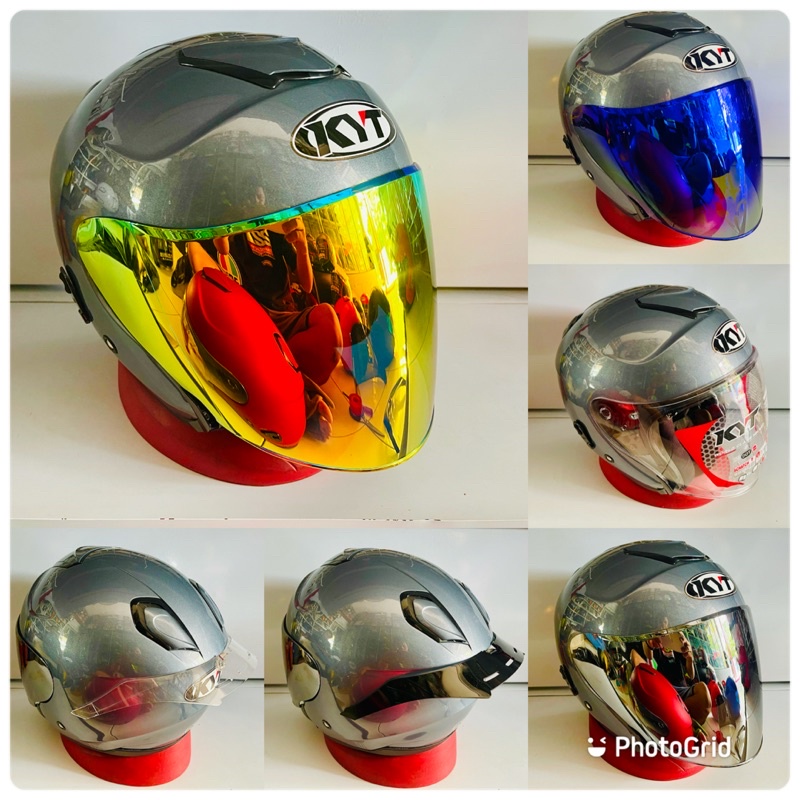 KYT KYOTO R SOLID ALL GREY-KYT KYOTO GREY GLOSY