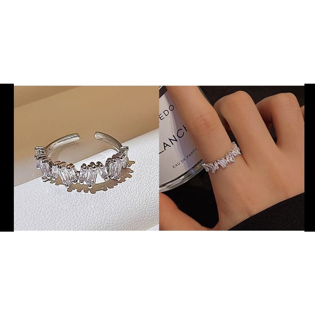 Cincin 44 Tembaga Fashion wanita Cincin Unik Lucu Keren Bisa diatur Sizenya /Deluna/BS