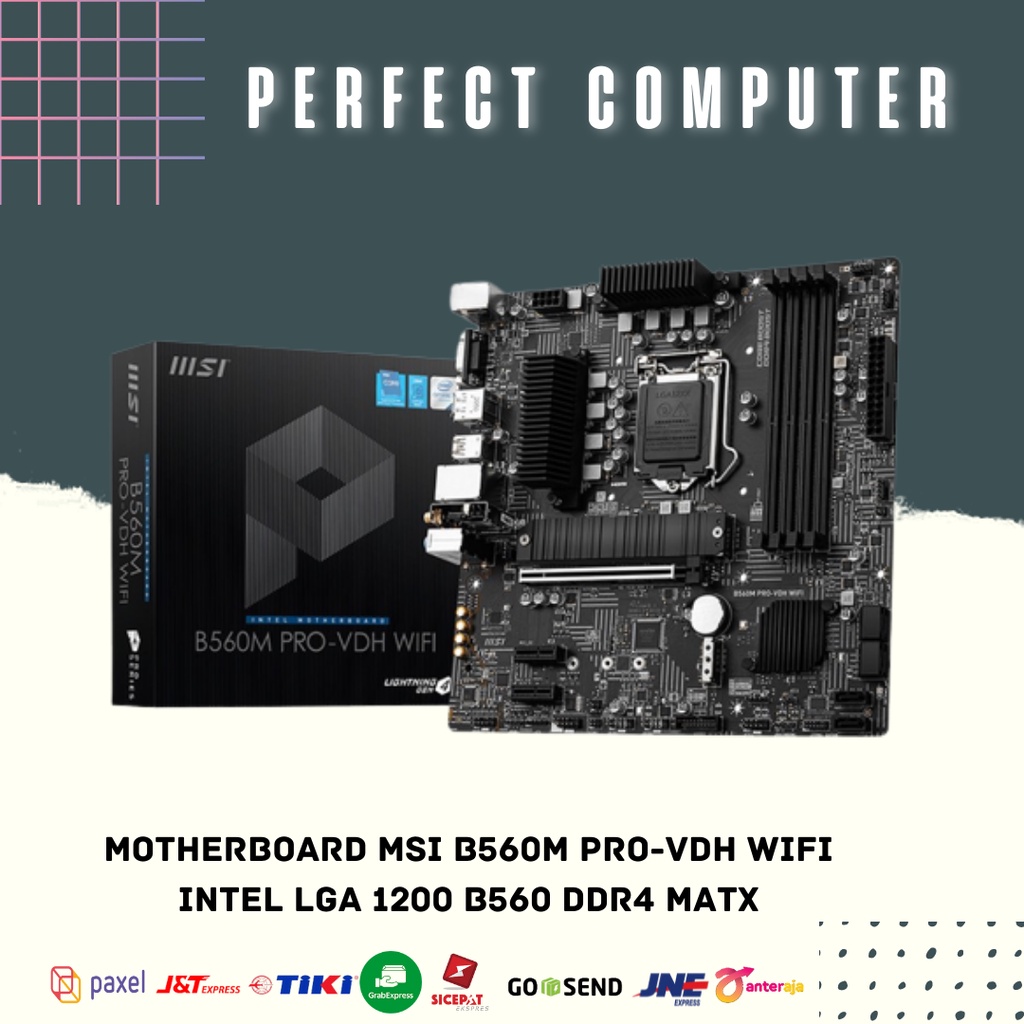 Motherboard MSI B560M PRO-VDH WIFI INTEL LGA 1200 B560 DDR4 MATX