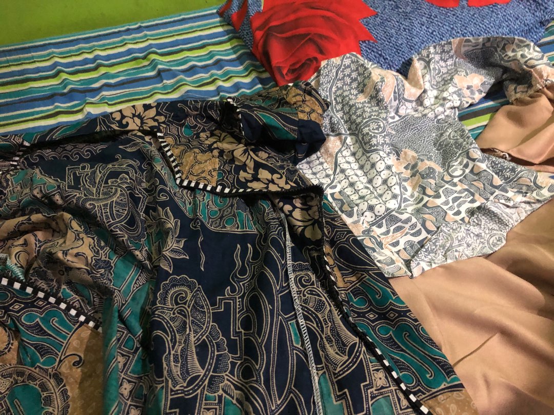 Batik Wanita Asj Sa Hrb026 Kenongo Kemeja Tosca Pendek