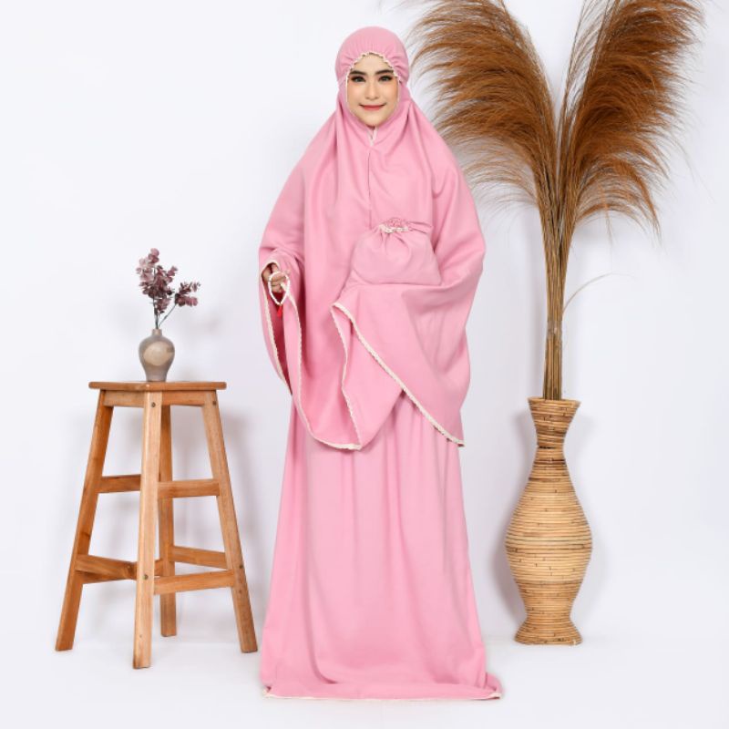 Mukena Dewasa Katun Traveling Termurah By hasnashop