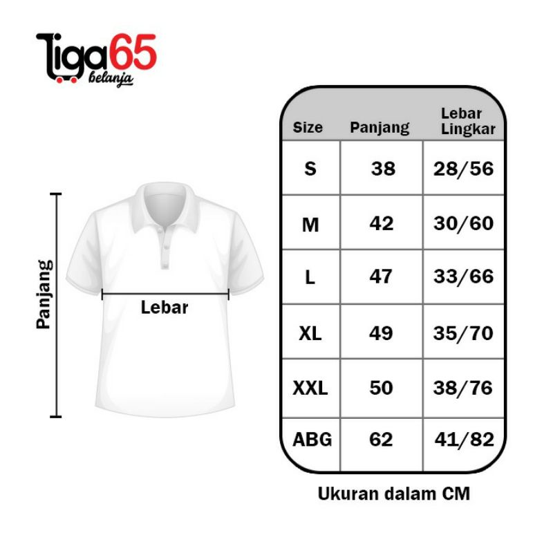 365 Kaos anak polo shirt kids berkerah kancing anak size S-XL / 2-12 623511